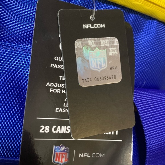 Los Angeles Rams NFL 28 Can Tailgate Tote cooler Insulated Bag NWT - Picture 9 of 10